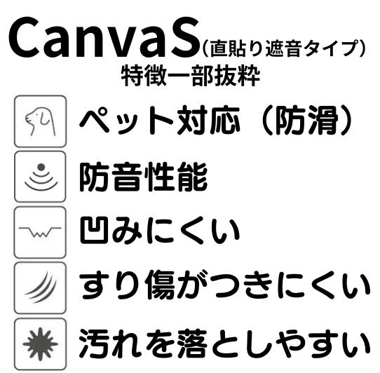 miratap（旧サンワカンパニー）床材CanvaSの機能