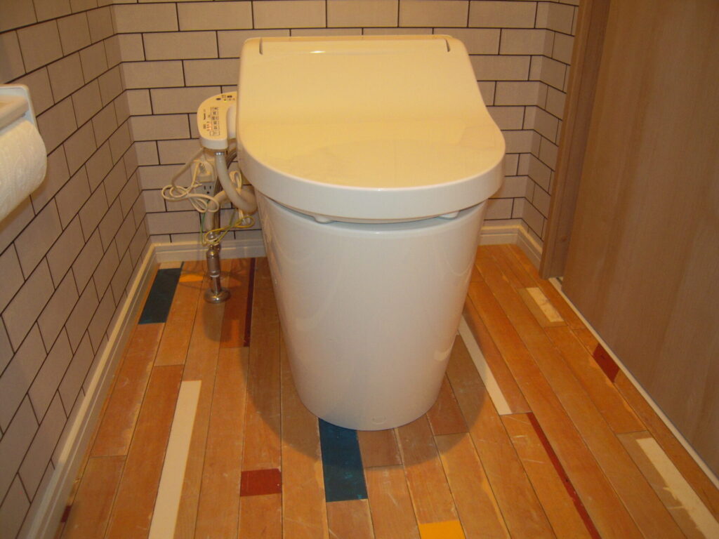 トイレの既存のクッションフロア
