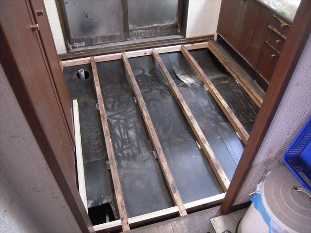 根太の補強完了