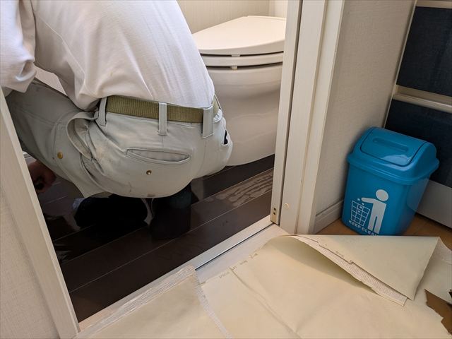 職人よる不陸調整