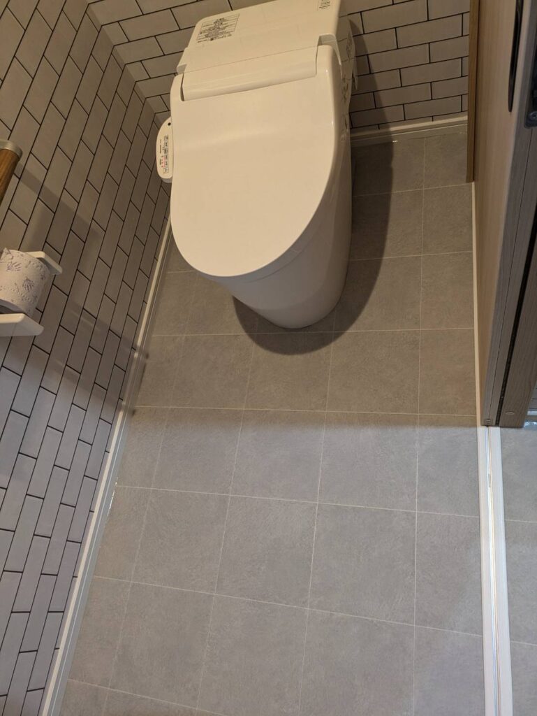 トイレのクッションフロア張替え完工