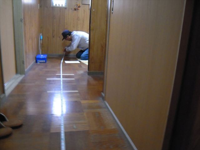 現地調査で施工範囲の確認