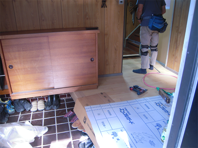 フローリング重ね張り