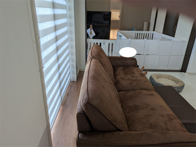 床リフォーム前の家具の配置