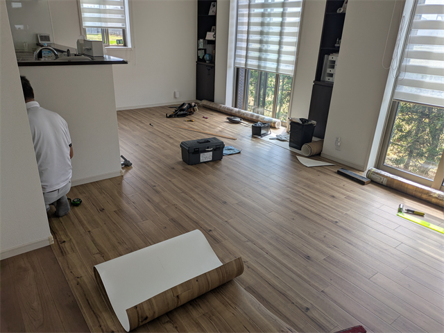 クッションフロアの裏側