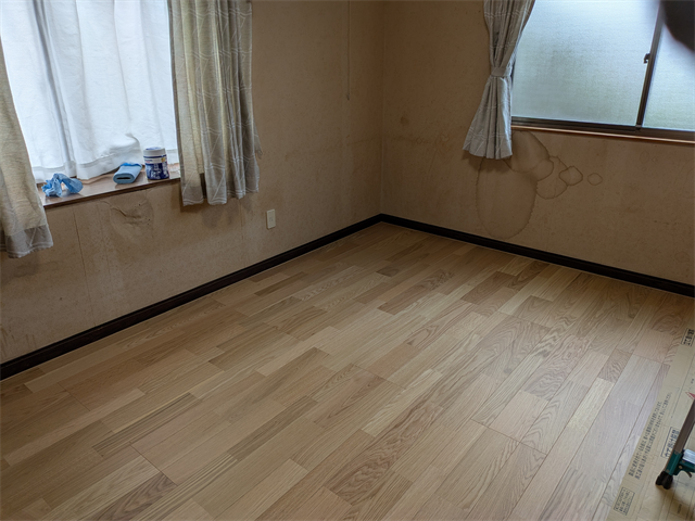 フローリング増し張り完工