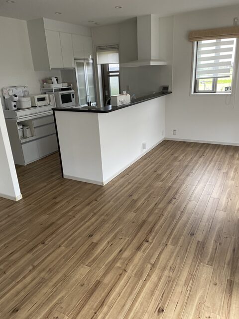 ペット向けクッションフロアわんにゃん消臭フロア施工後