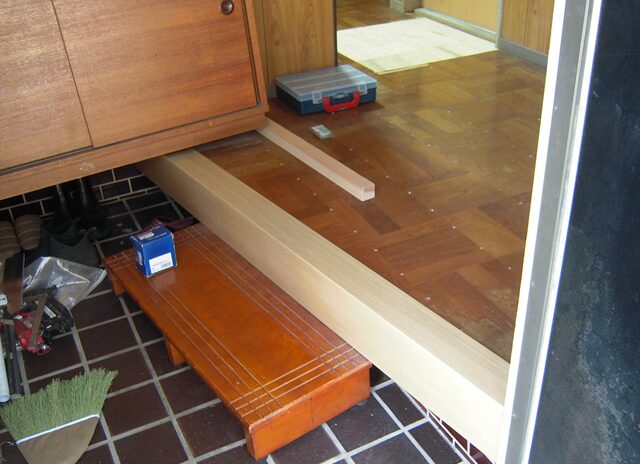 新設したリフォーム框