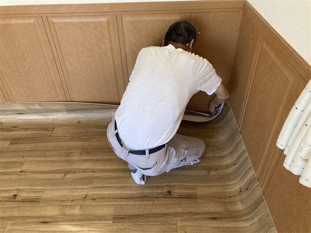 クッションフロアの仮置き