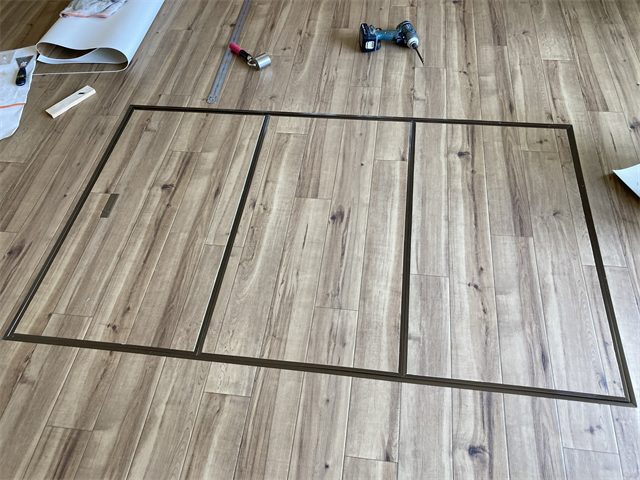 掘りごたつあるリビングのクッションフロア張替えリフォーム完工