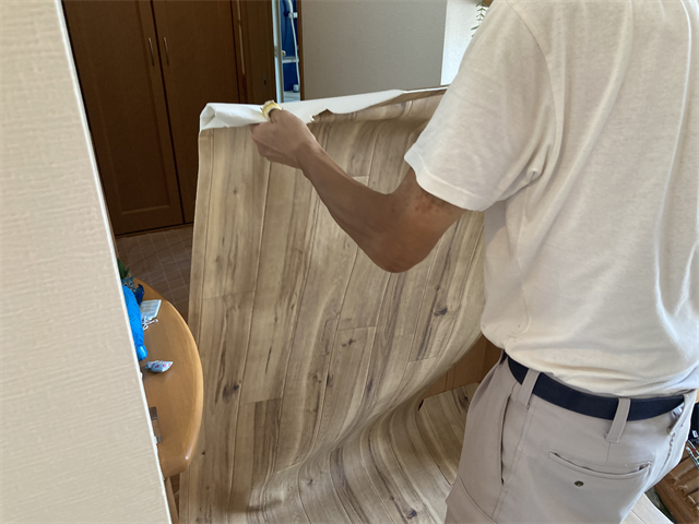 クッションフロアの敷設