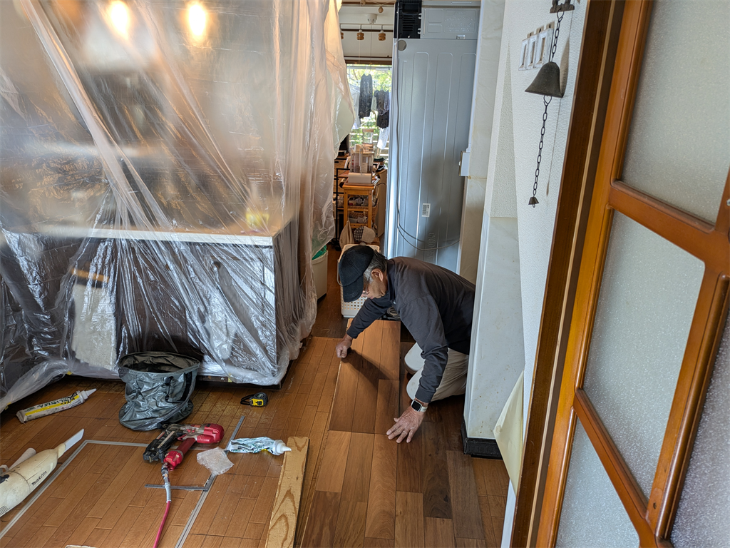 二列目の増し張り