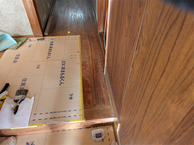 床下補強とシロアリ予防完了