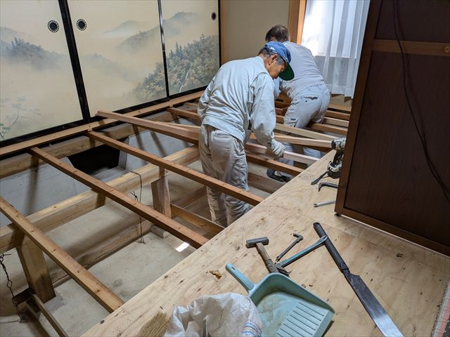 根太の増し打ち