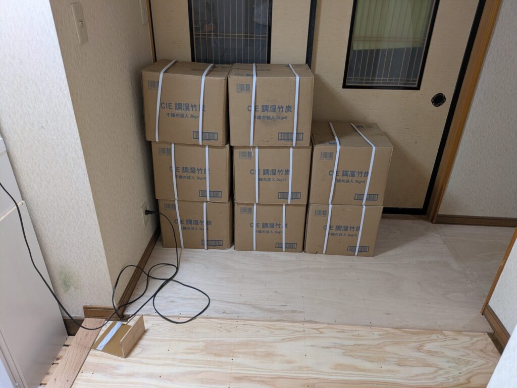床下の湿気対策で使用する竹炭