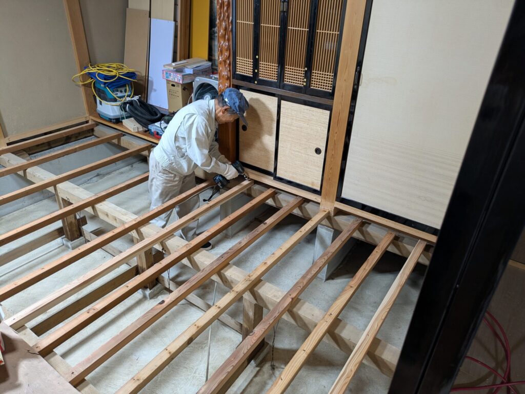根太の増し打ち