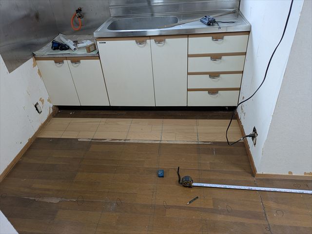 フローリングの部分補修完了